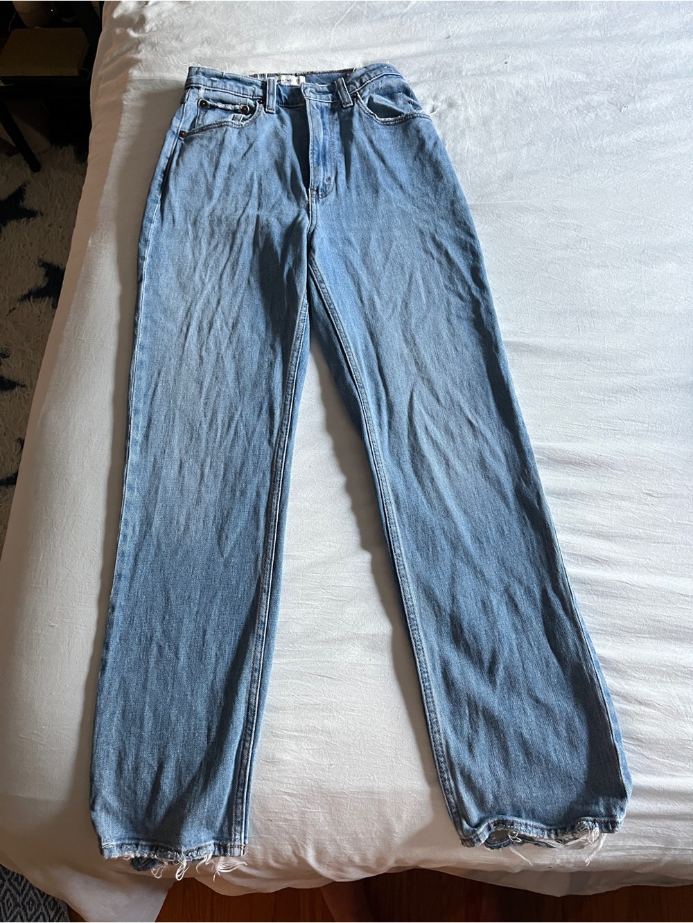 Abercrombie & Fitch Light Wash Straight Leg Jeans